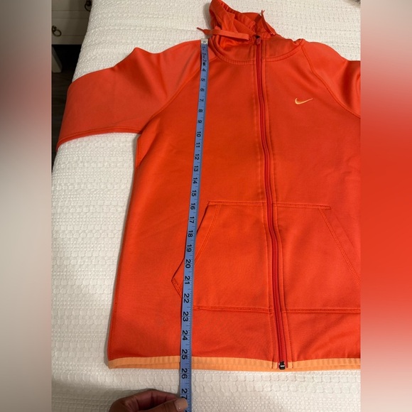 Nike Bright Orange Full-Zip Hoodie - Picture 10 of 11